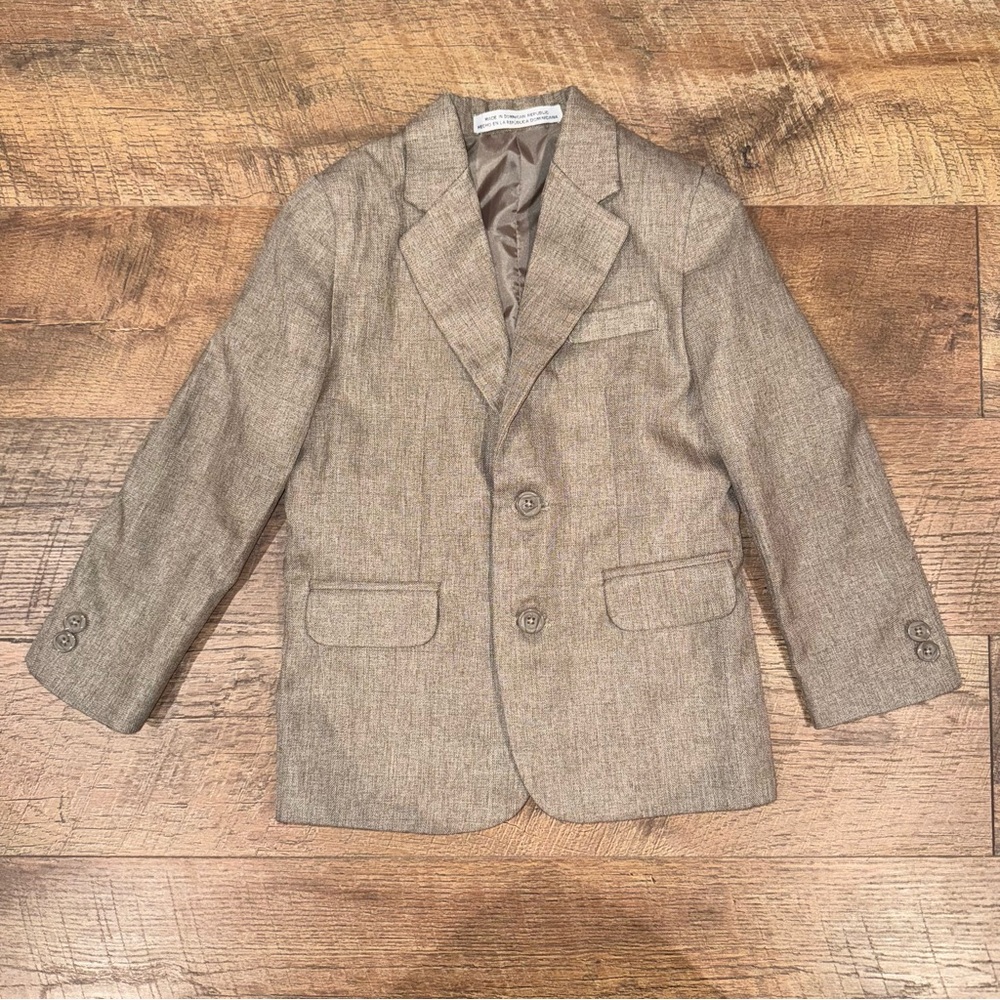 Perry Ellis Portfolio Kids Tan Blazer